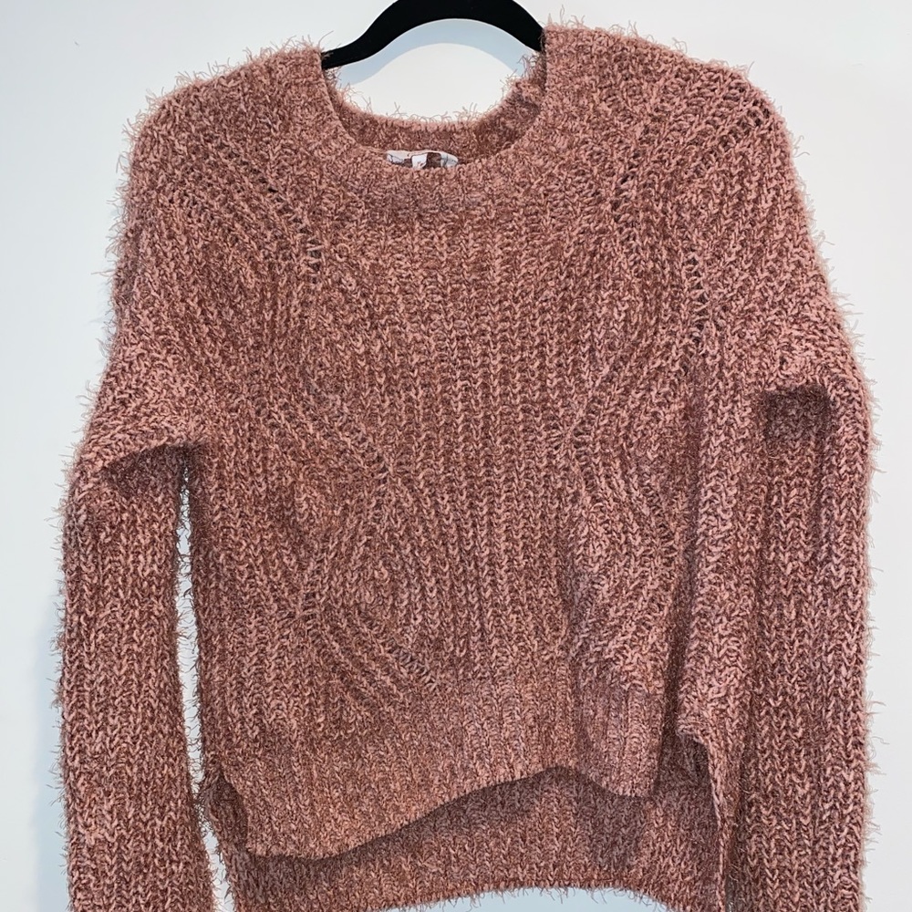 Candies Medium pink fuzzy Sweater